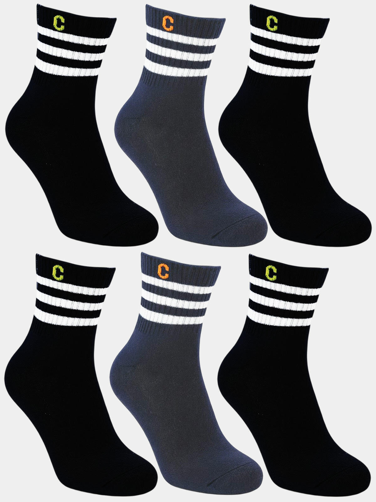 Skarpetki z bawełną 6-pak 31-34