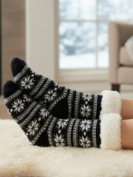 Skarpety zimowe z futerkiem