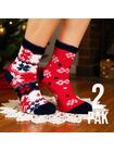 Skarpety świąteczne ciepłe 2-pak 39-41