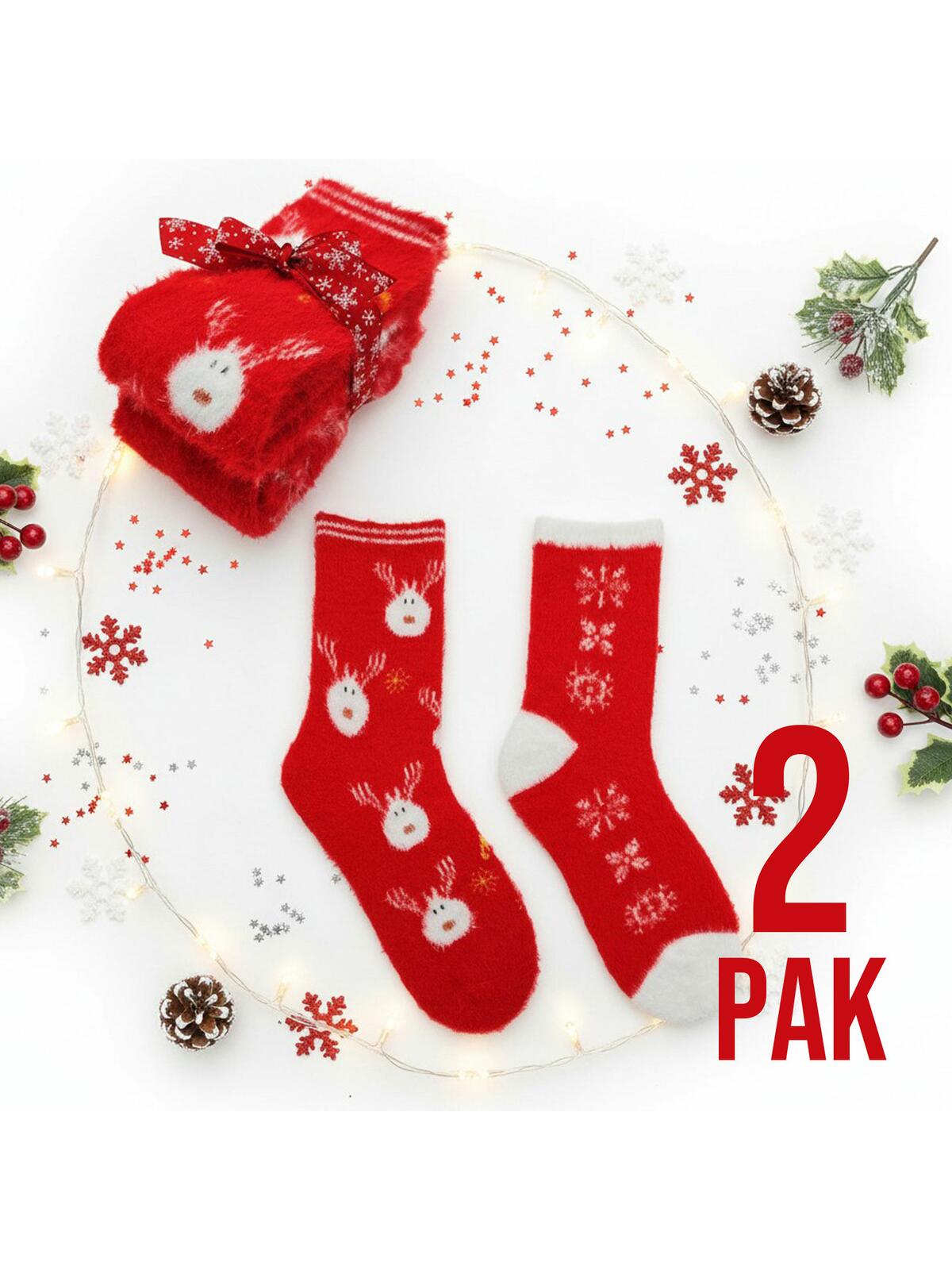 2-pak Świątecznych skarpetek 35-38