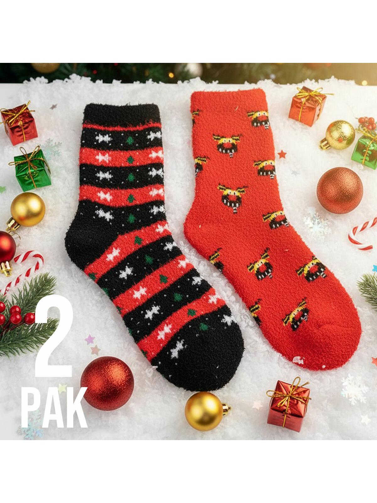 2-pak Świątecznych skarpetek 35-38