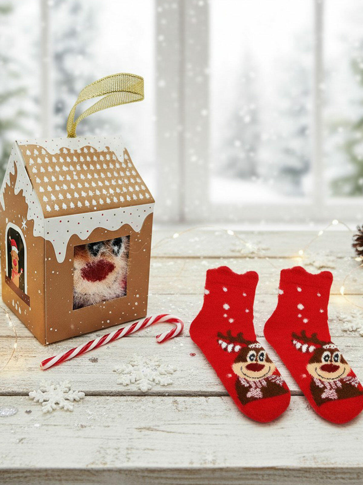 Świąteczne skarpetki w pudełku 23-26