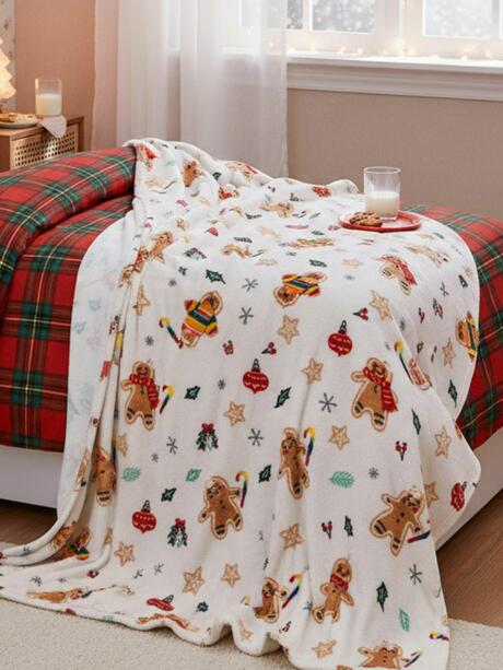 Świąteczny koc w pierniki