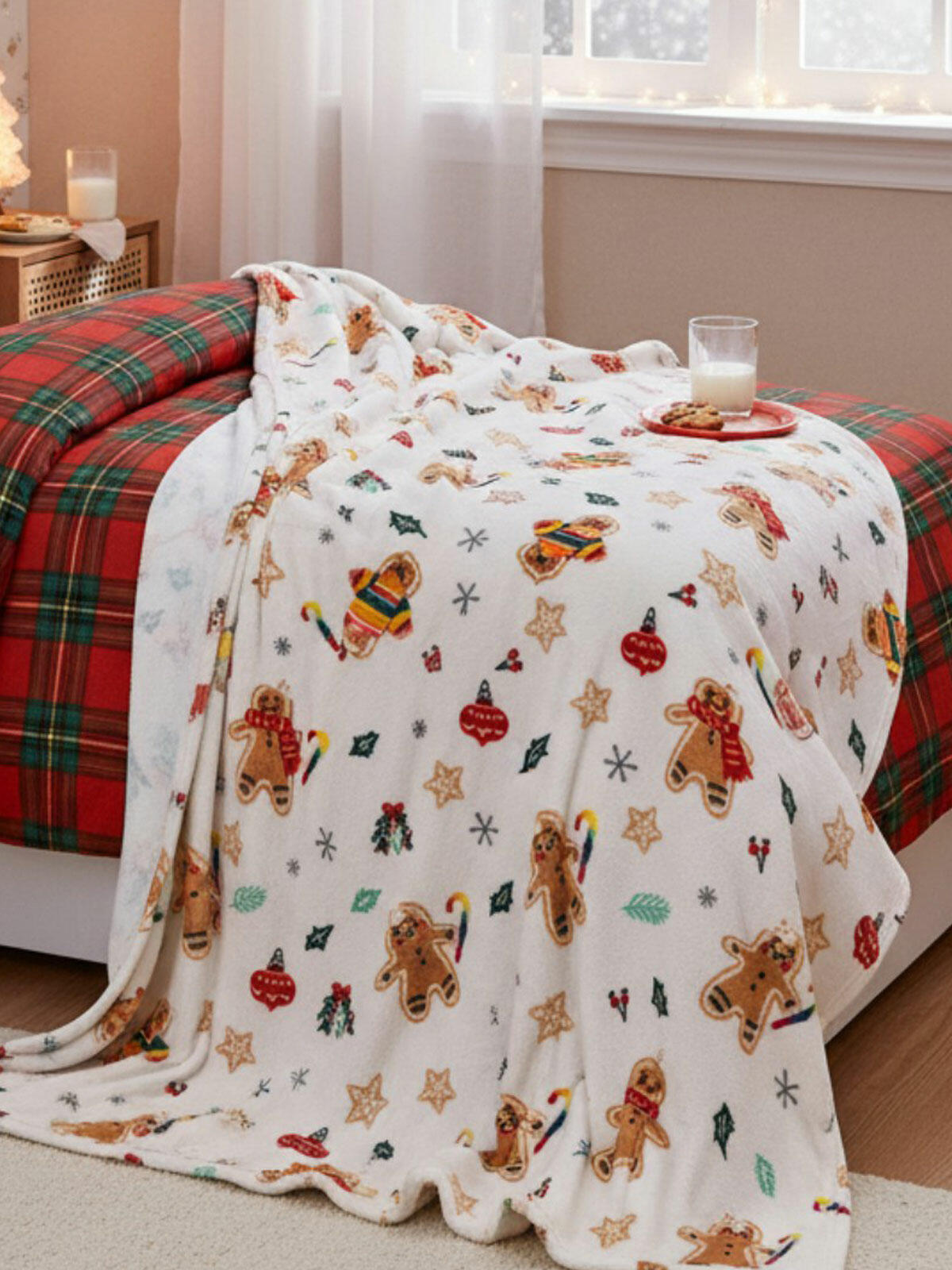 Świąteczny koc w pierniki