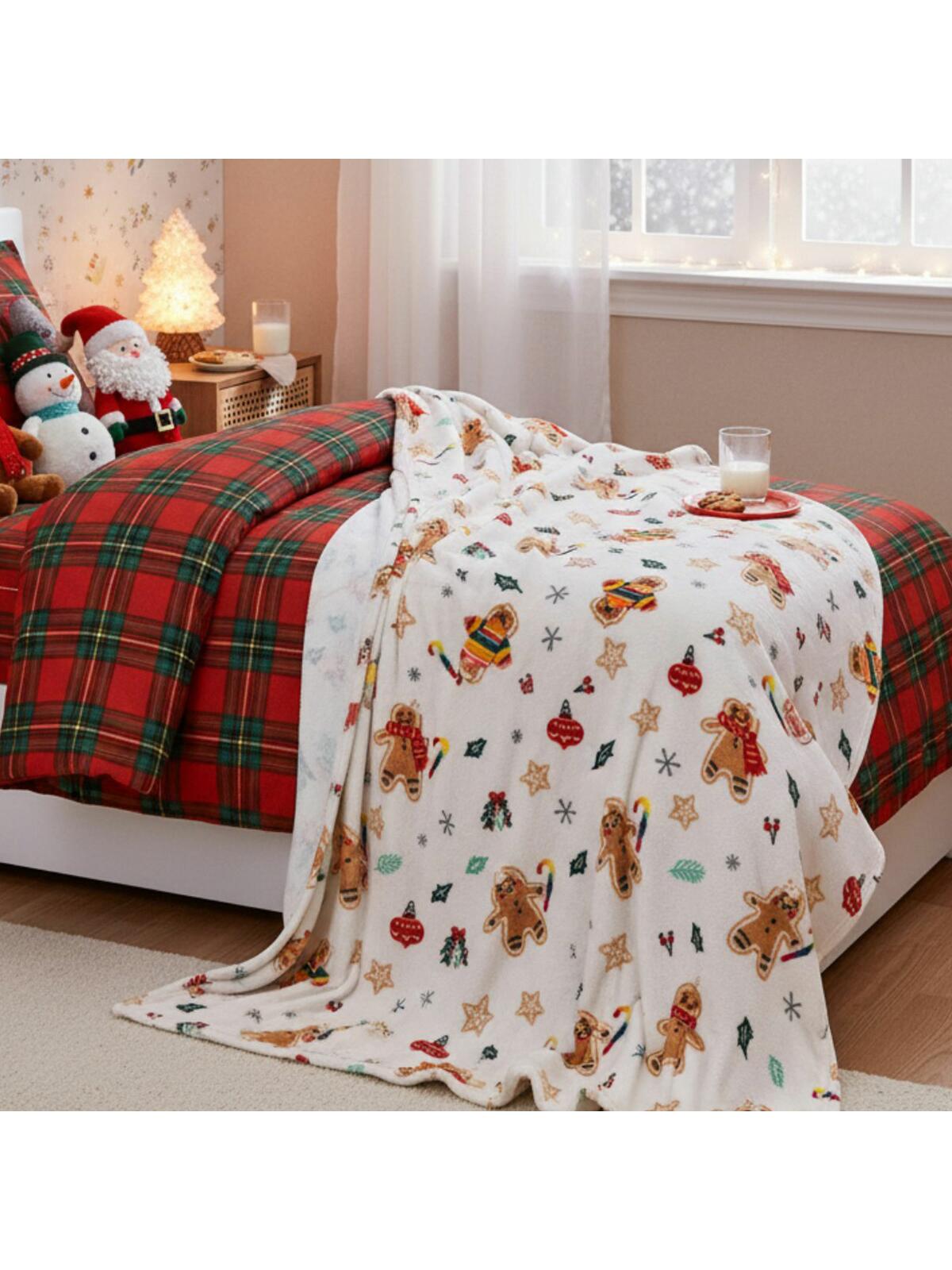 Świąteczny koc w pierniki