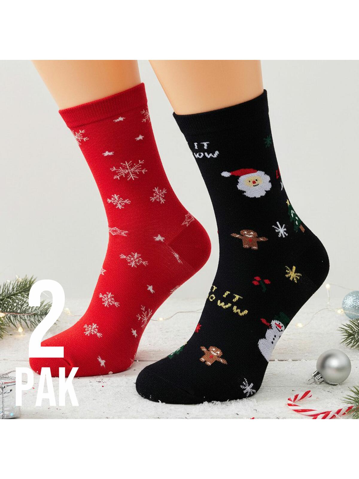 2-pak Świątecznych skarpet 35-38