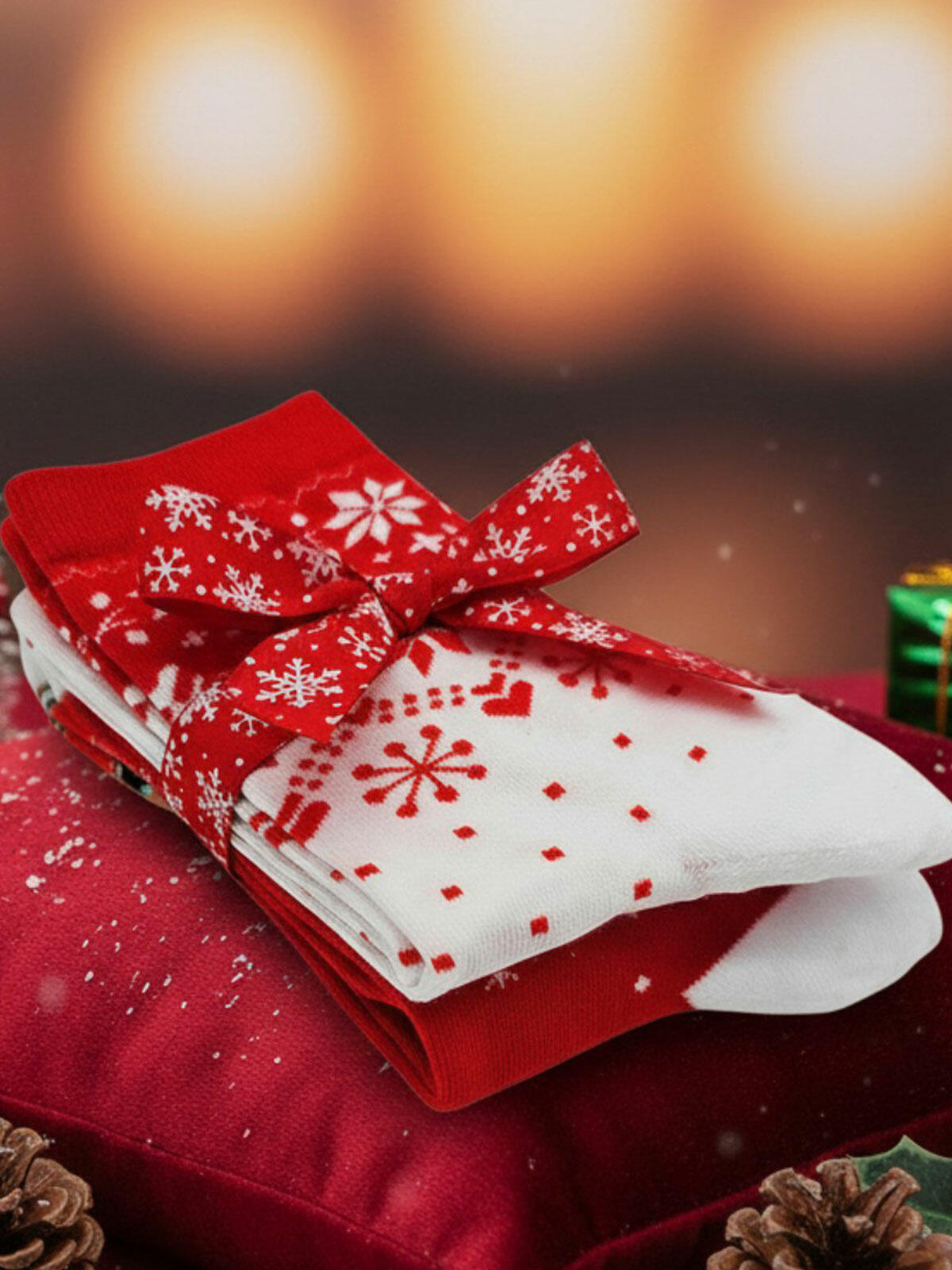 Świąteczne skarpetki 2-pak 39-41