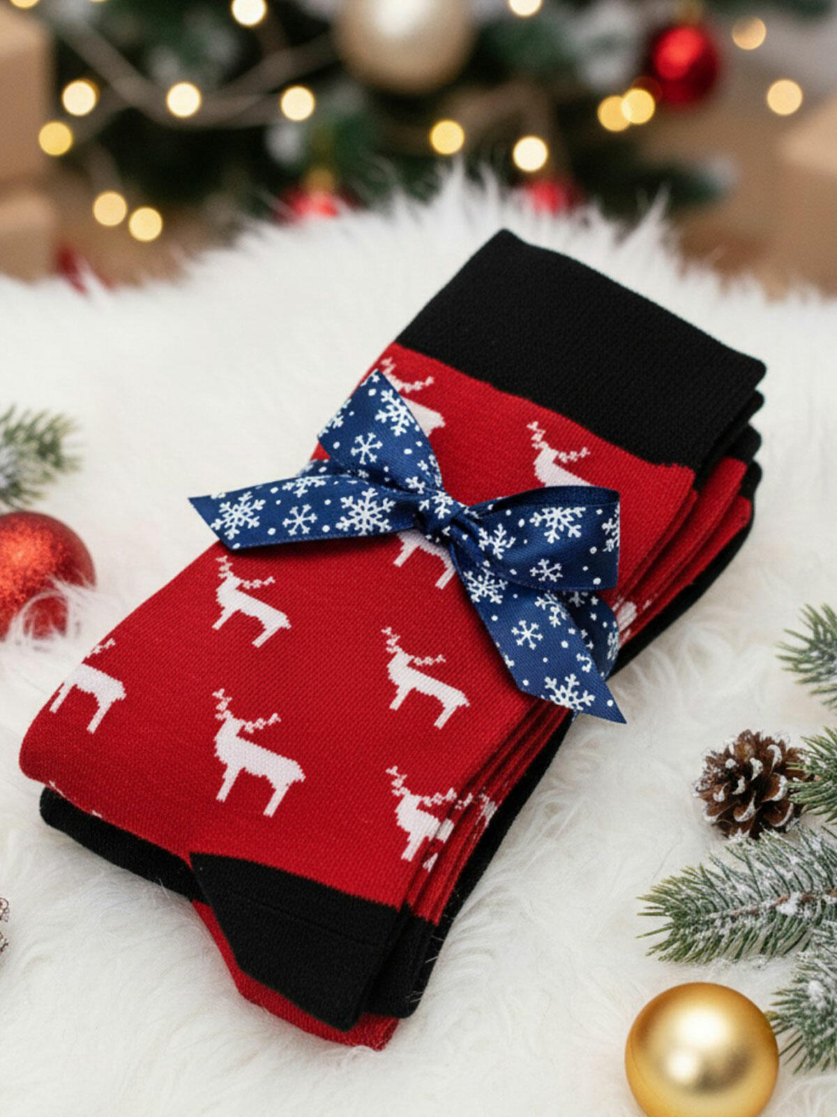2-pak Skarpetek świątecznych męskich 39-42