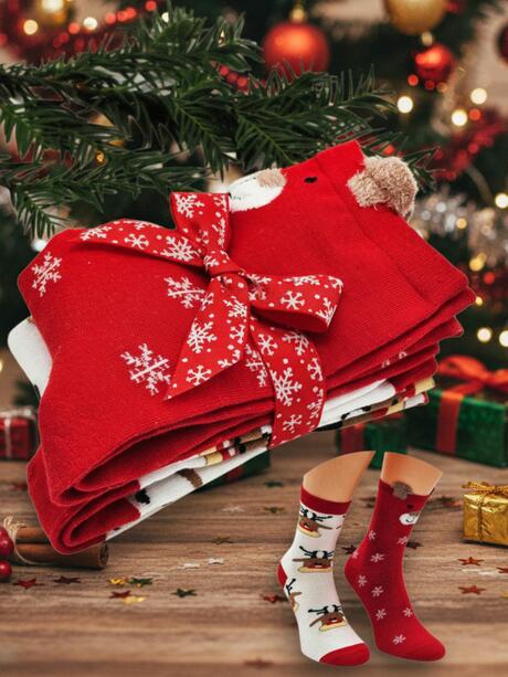 2-pak skarpetek świątecznych 39-41