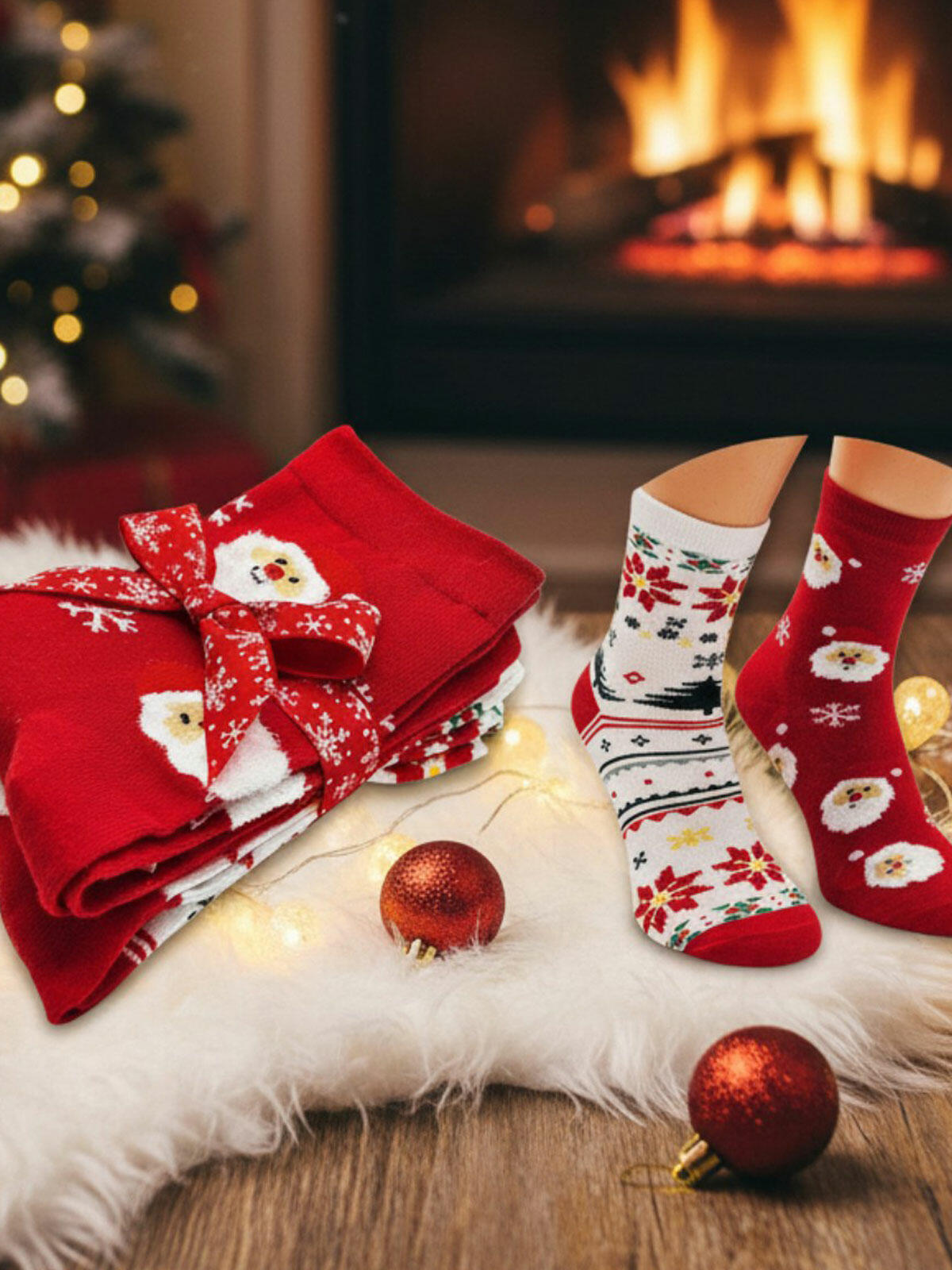 Skarpetki świąteczne 2-pak 35-38