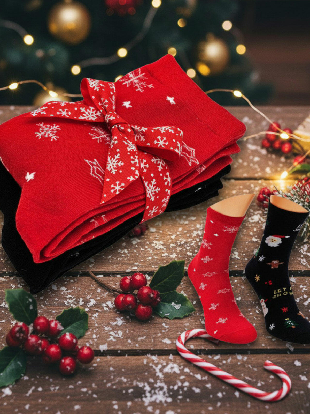 2-pak Świątecznych skarpet 35-38