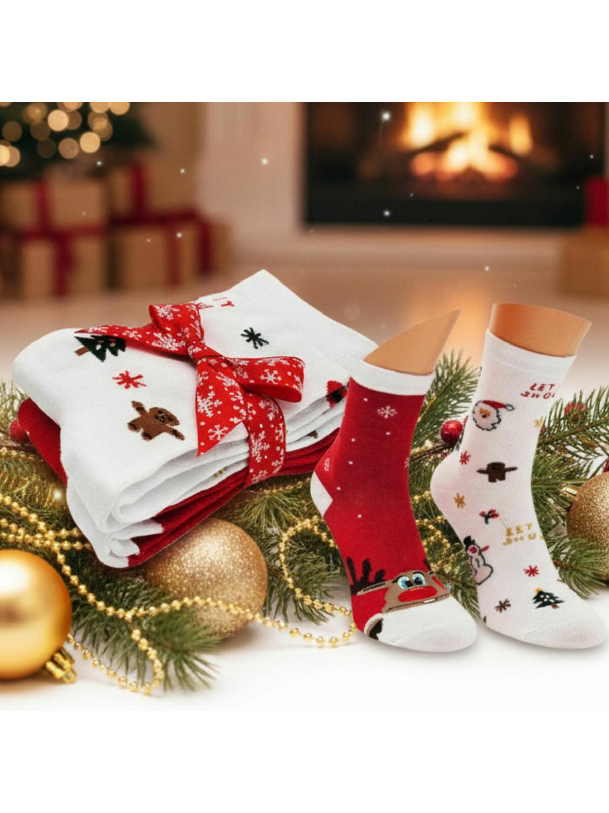 Świąteczne skarpetki 2-pak 35-38