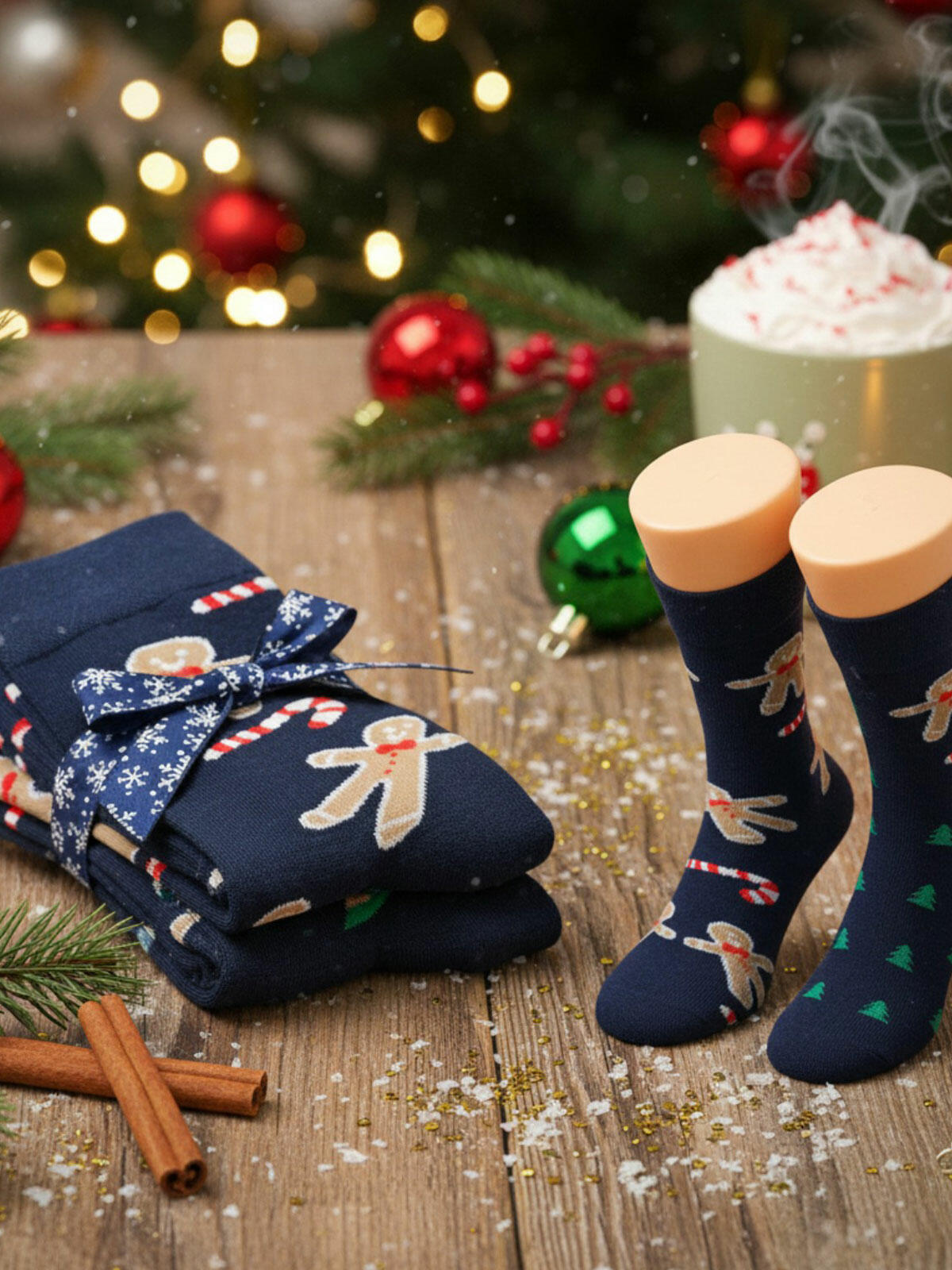Świąteczne skarpetki 2-pak 43-45