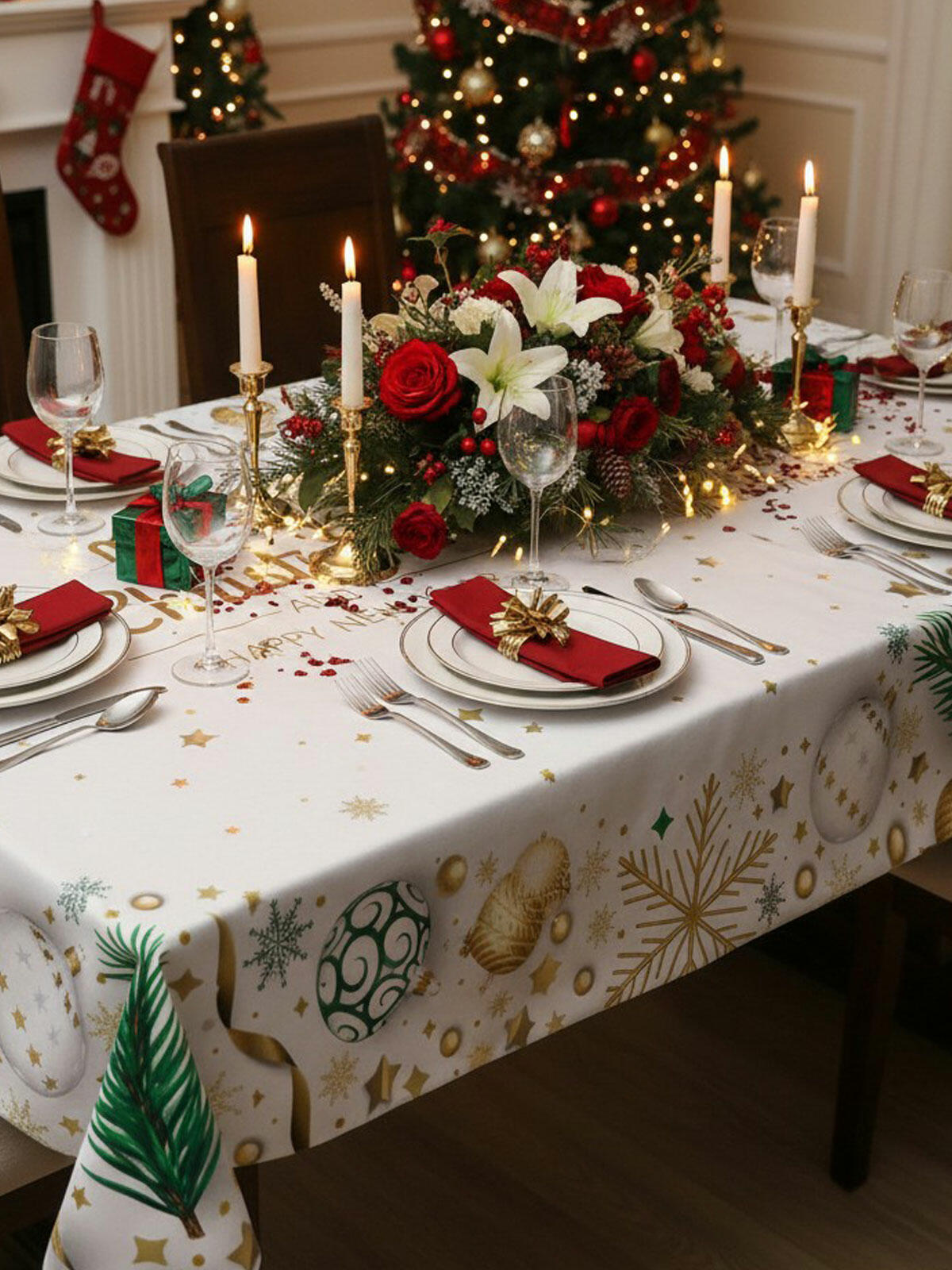 Świąteczny obrus 140x200 cm