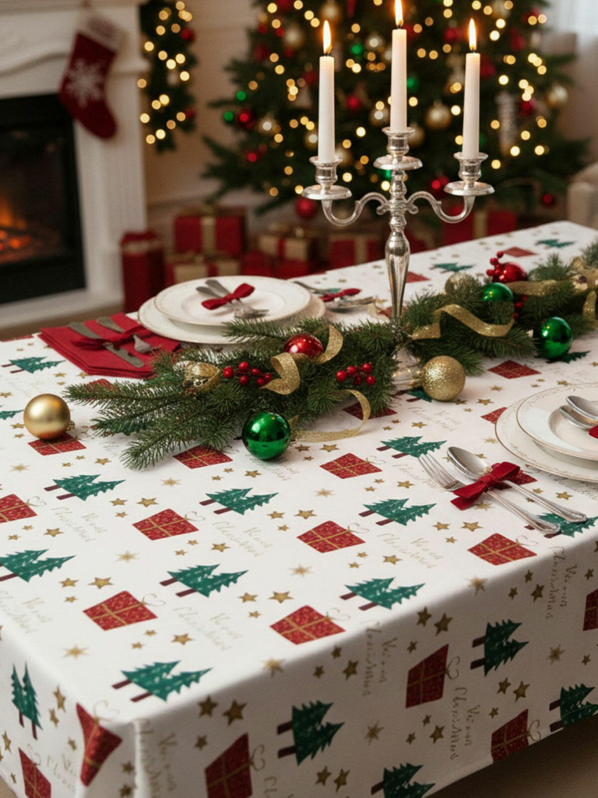 Świąteczny obrus 140x200 cm