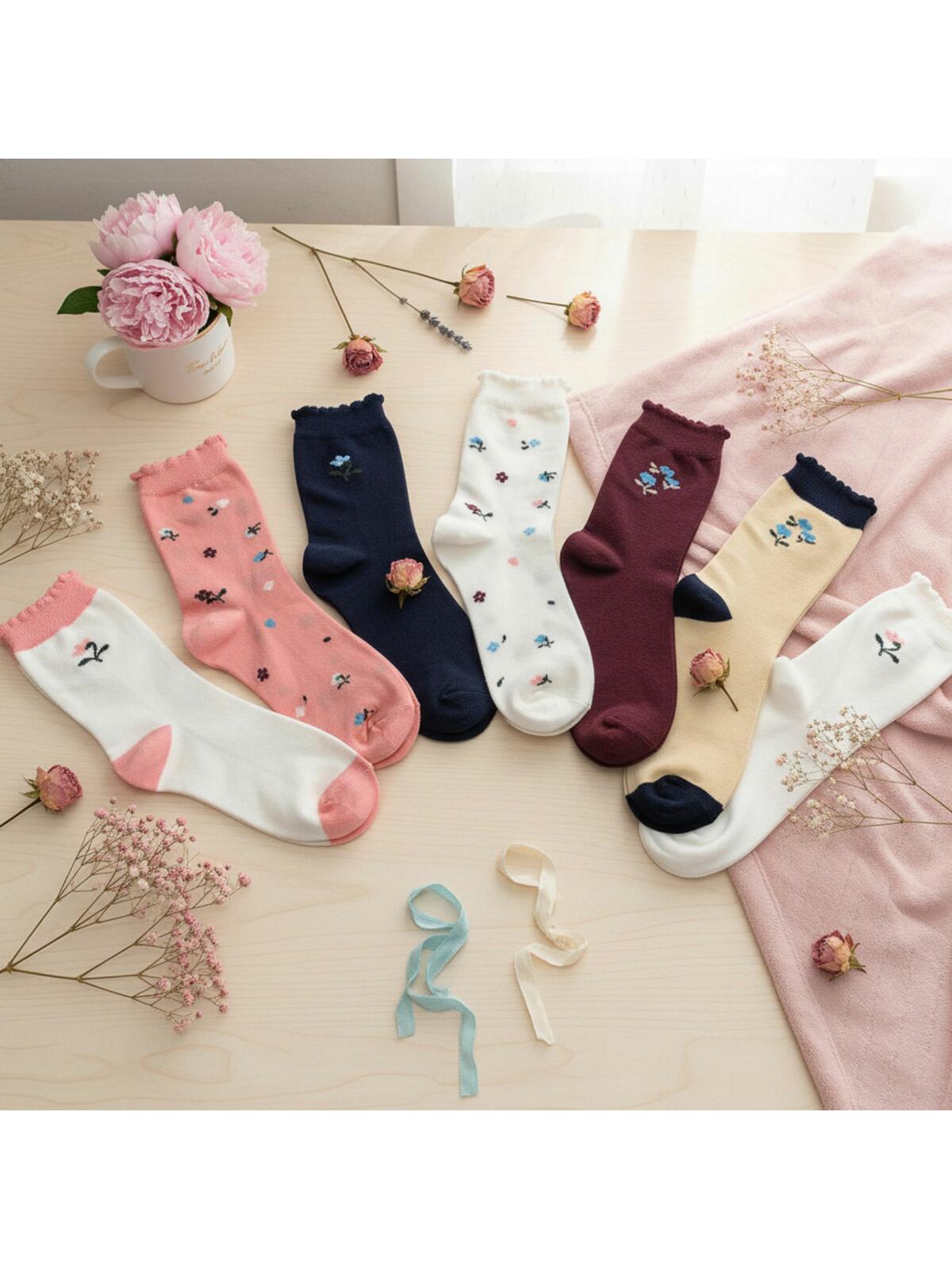 Skarpety dziewczęce 7-pak 31/34