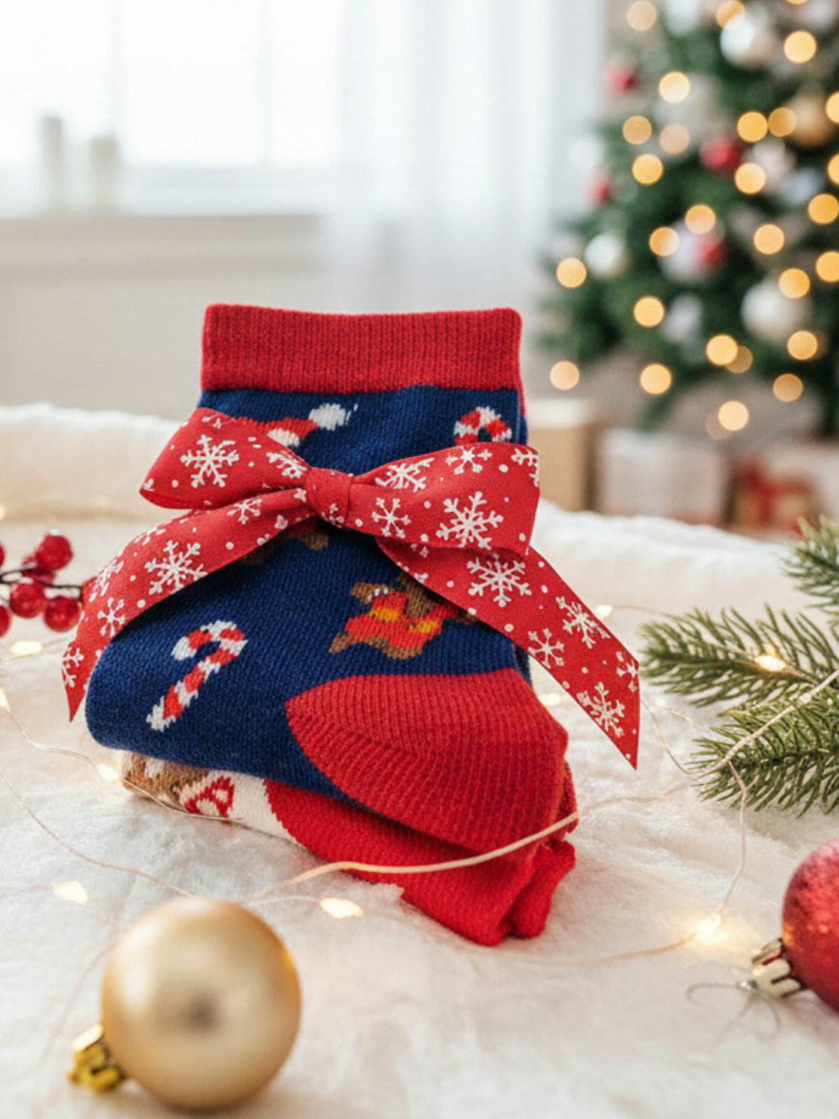 2-pak świątecznych skarpetek 27-30