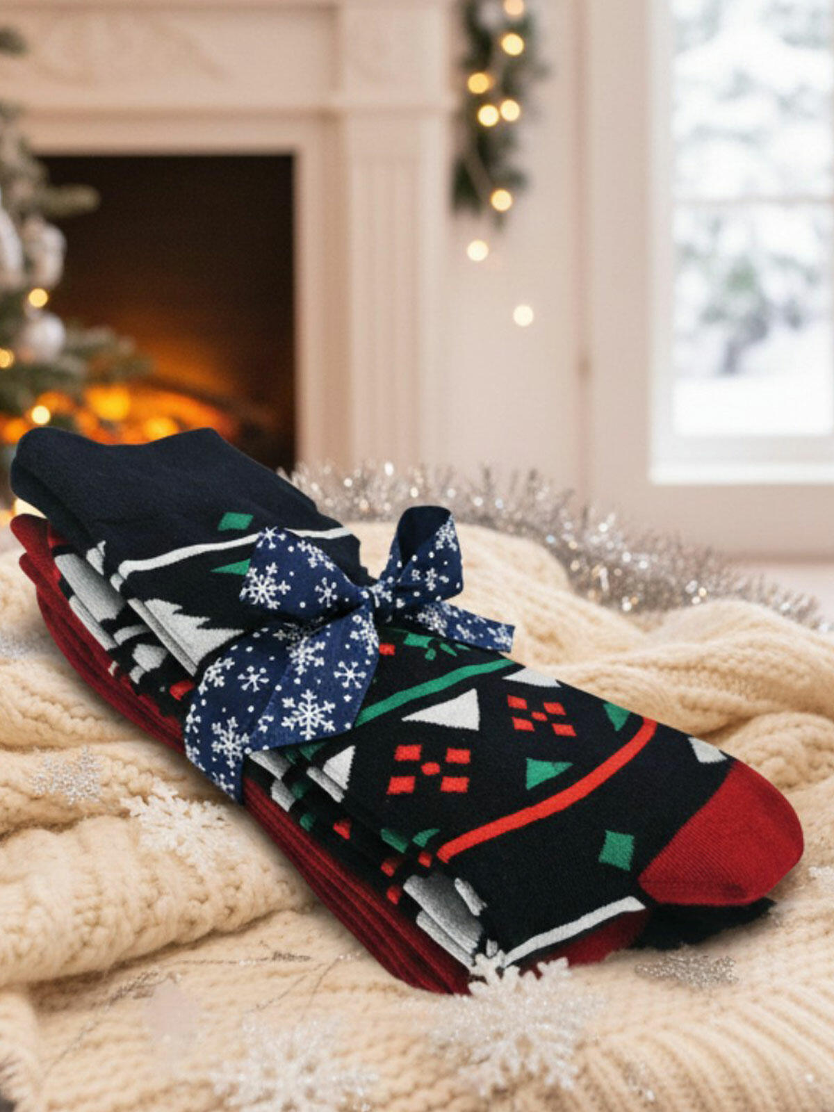 2-pak skarpet świątecznych 39-42