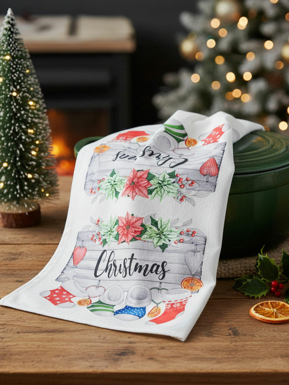 Świąteczny ręcznik kuchenny