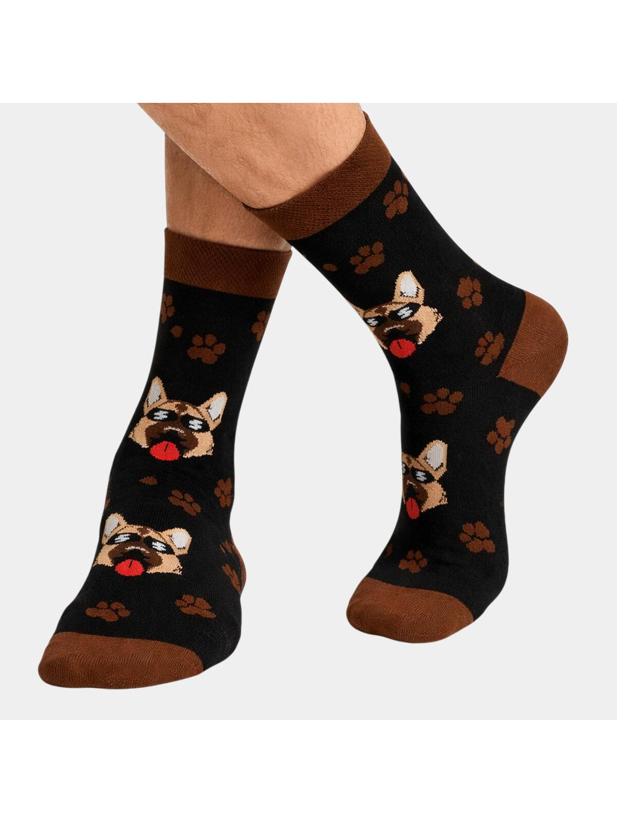 Skarpety długie ze wzorem