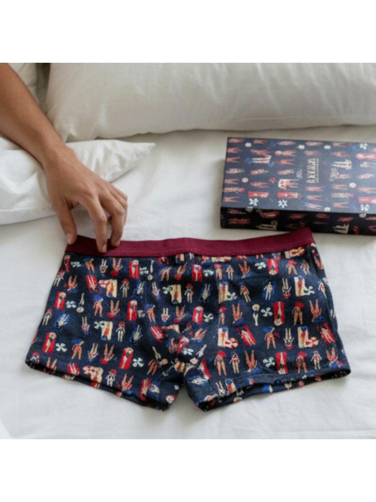 Bokserki bawełniane ze wzorem