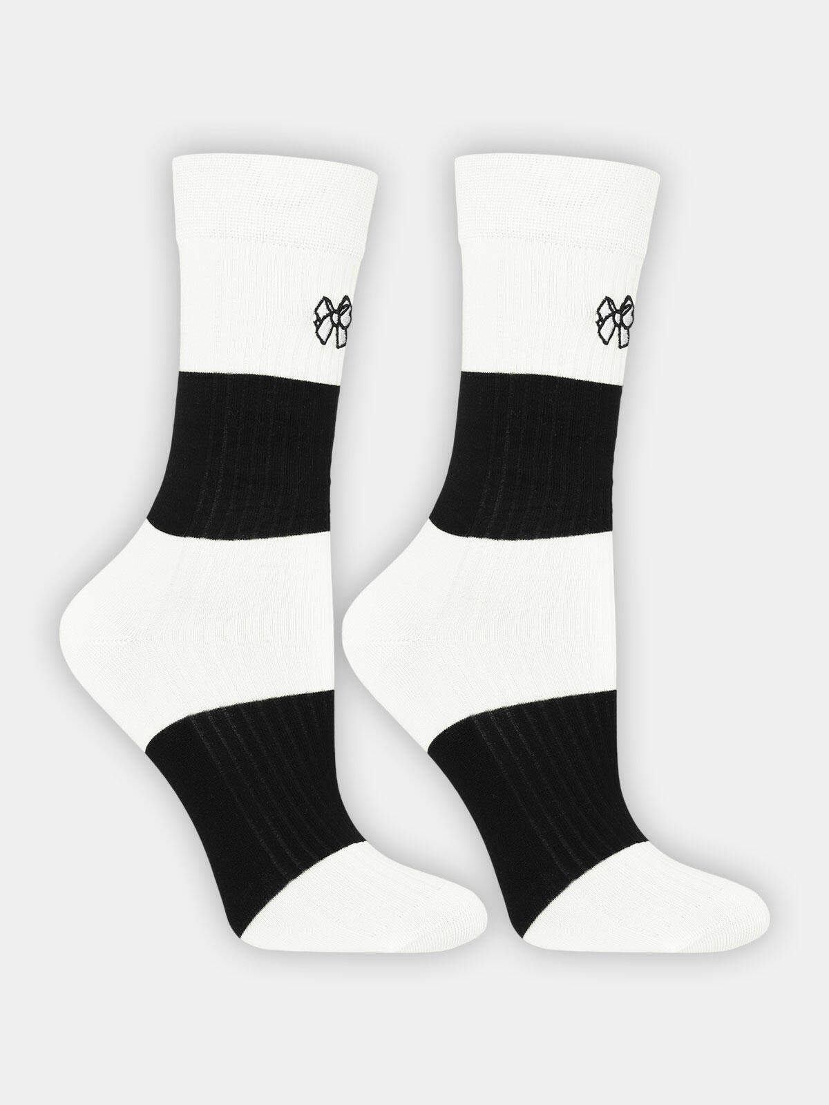 Skarpety długie ze wzorem 2-pak