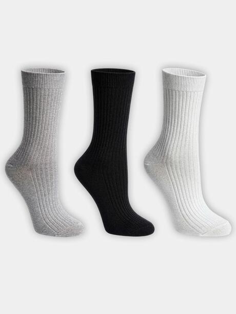 Skarpetki prążkowane 3-pak