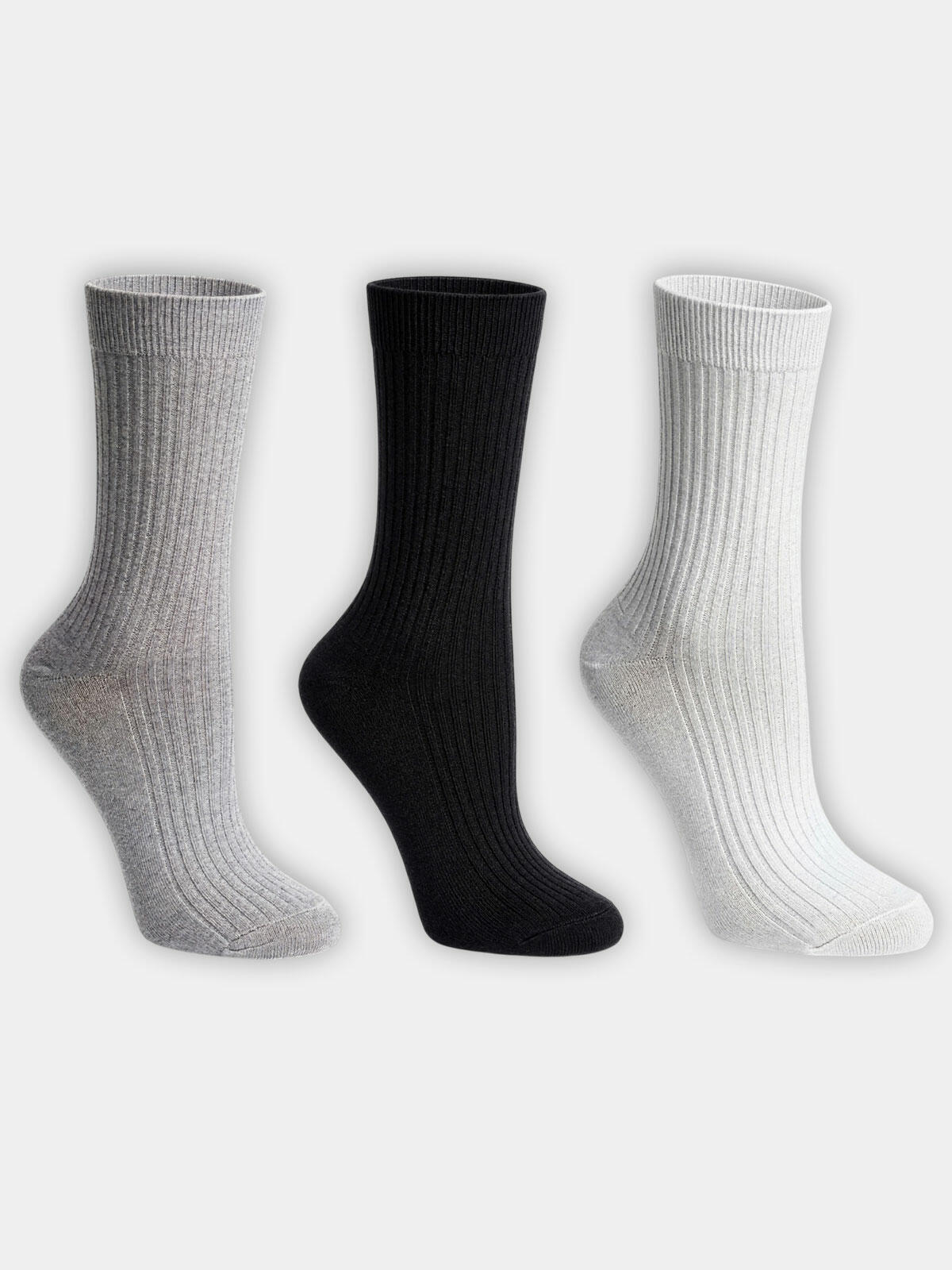 Skarpetki prążkowane 3-pak