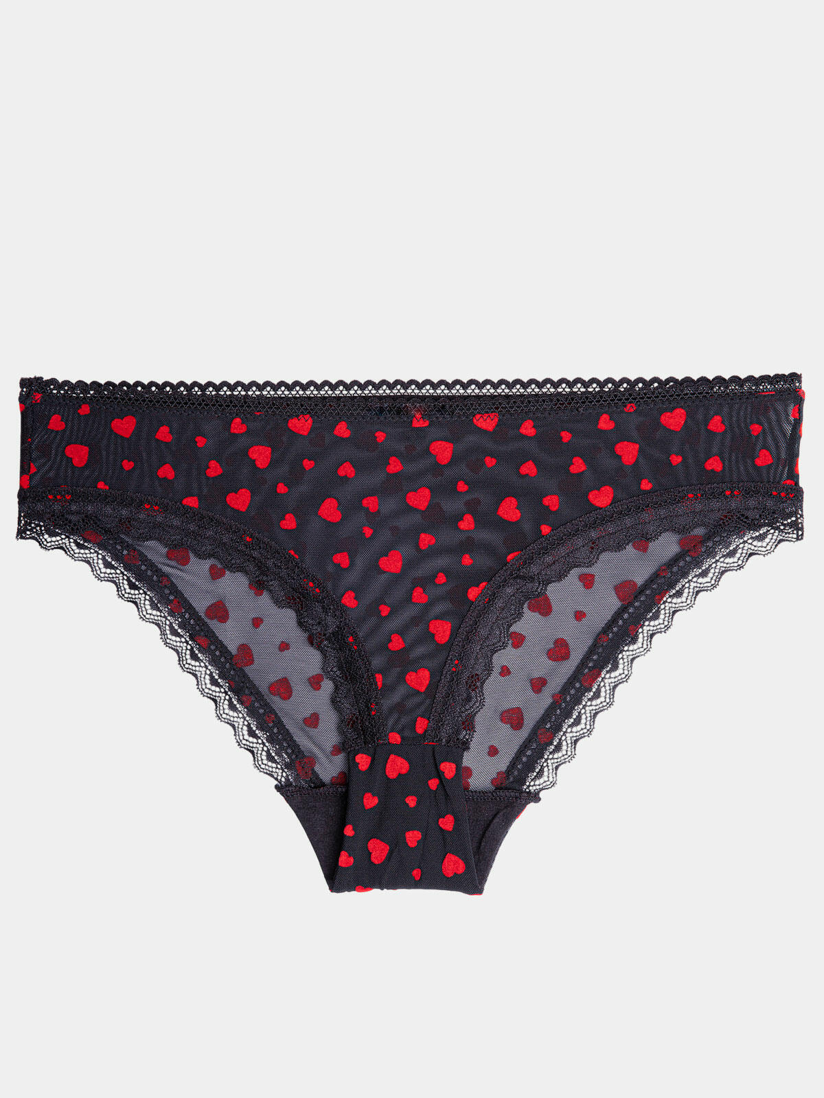 Majtki siateczkowe w serduszka