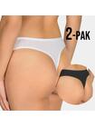 Stringi damskie bawełniane 2-pak