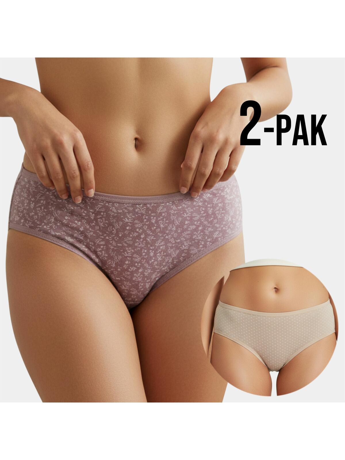 Majtki ze wzorem 2-pak