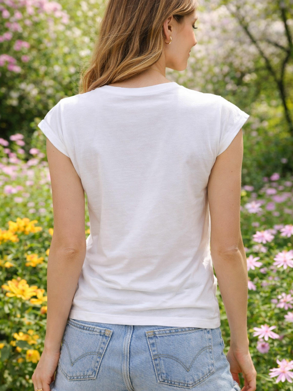 T-shirt bawełniany z nadrukiem