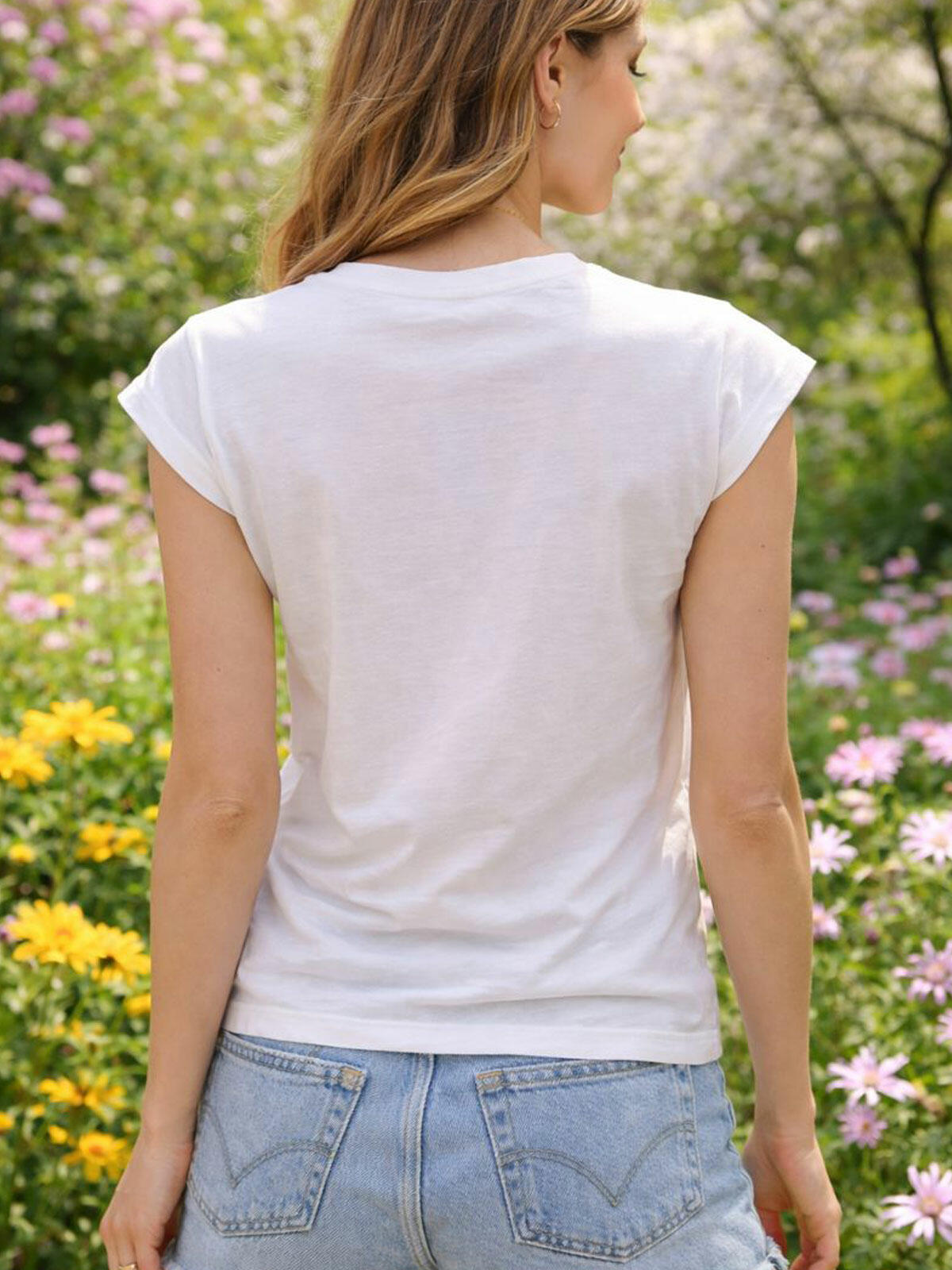 Bawełniany t-shirt z nadrukiem