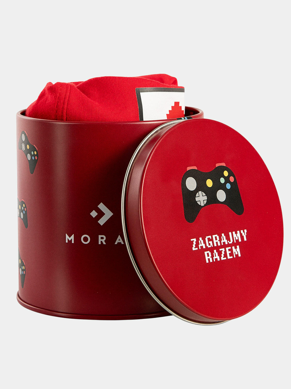 Bokserki walentynkowe w puszce