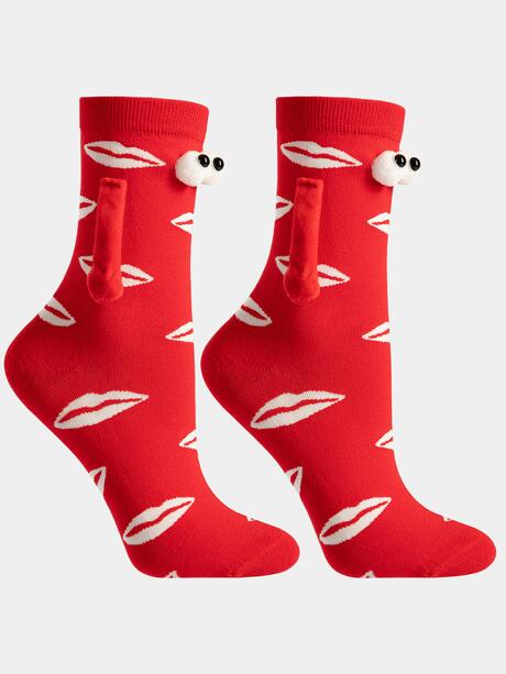 Skarpetki walentynkowe z łapkami