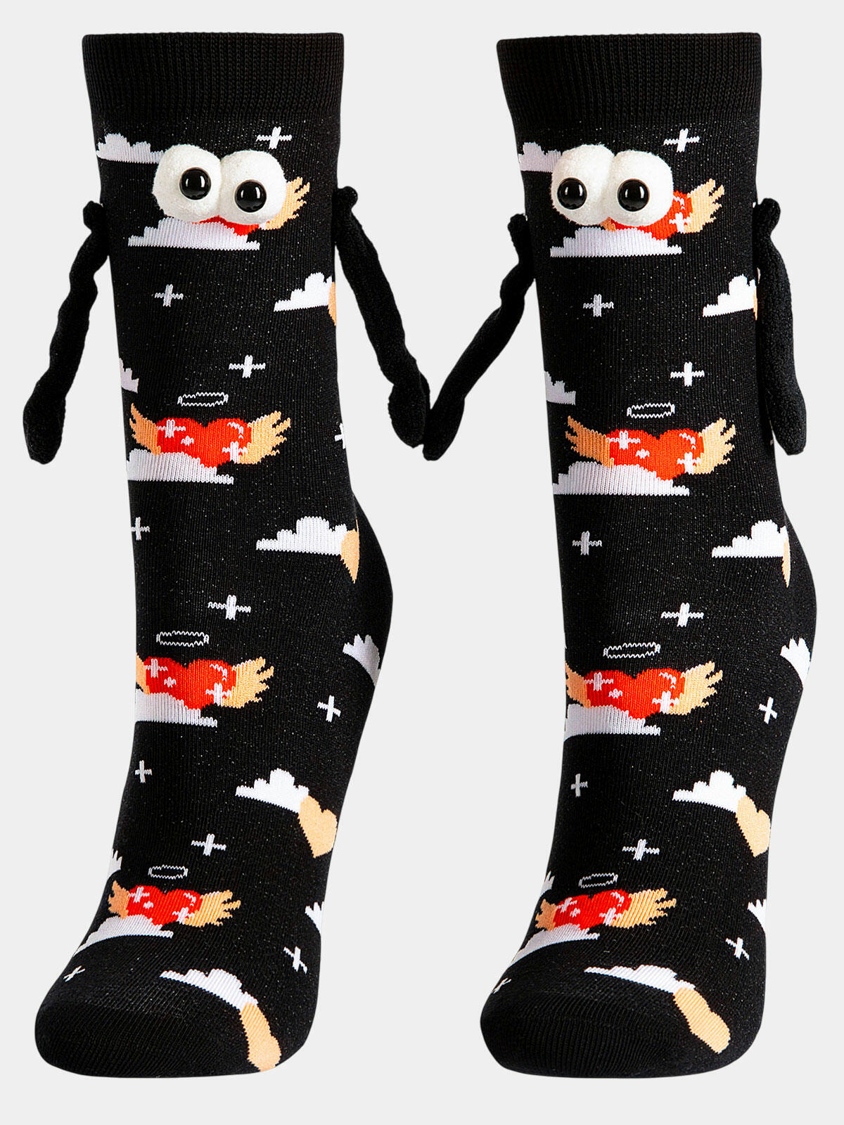 Skarpetki walentynkowe z łapkami