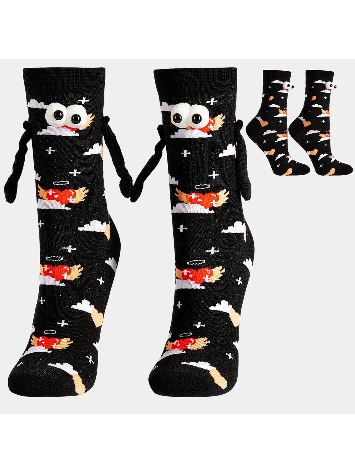 Skarpetki walentynkowe z łapkami