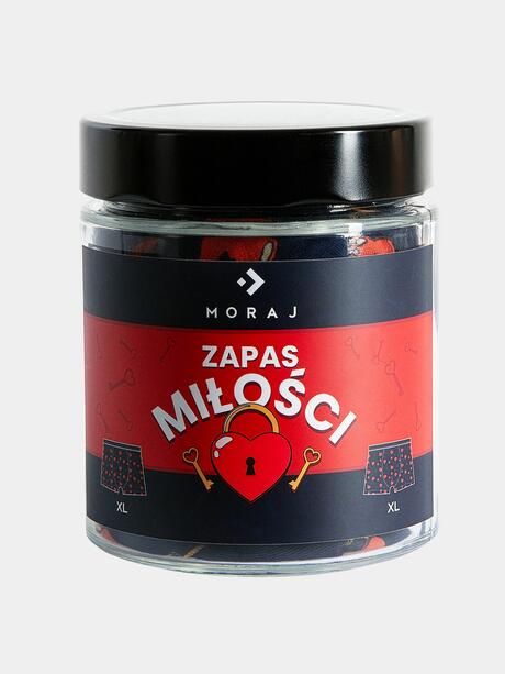 Bokserki walentynkowe w słoiku