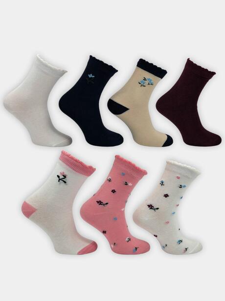 Skarpety dziewczęce 7-pak 31/34
