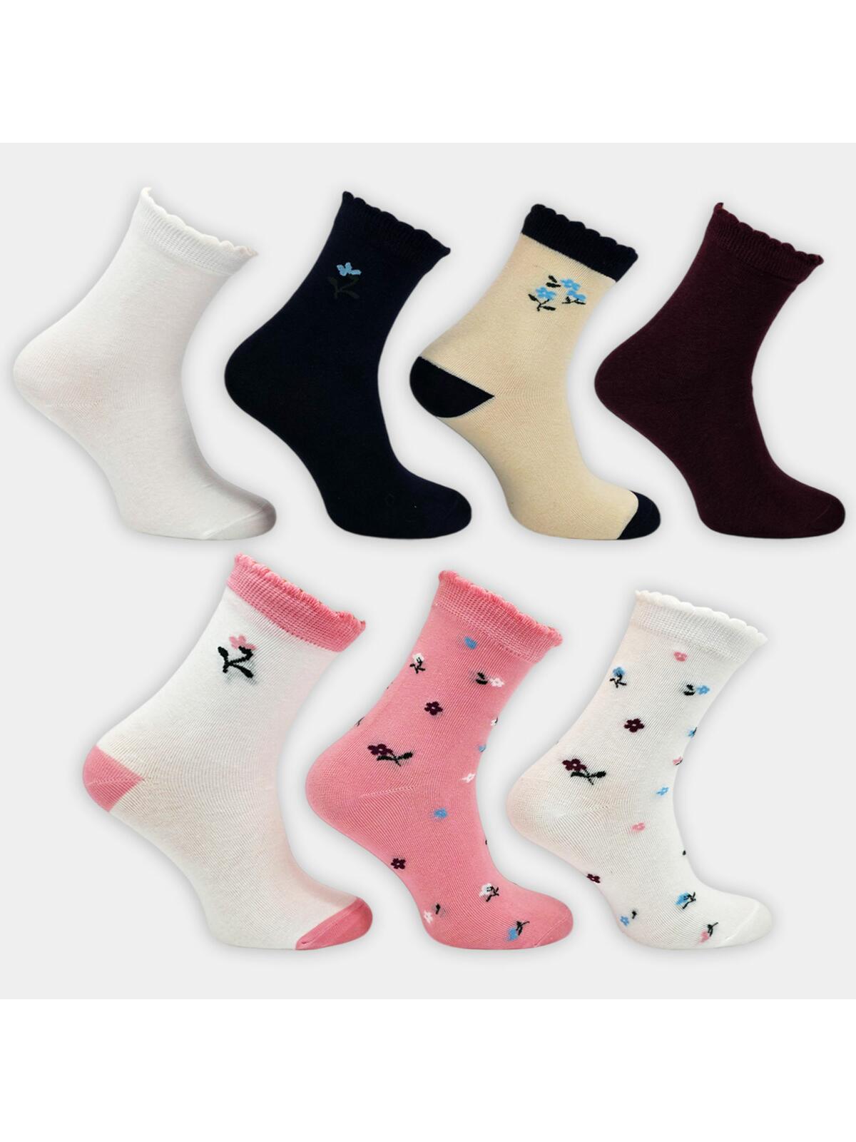 Skarpety dziewczęce 7-pak 31/34