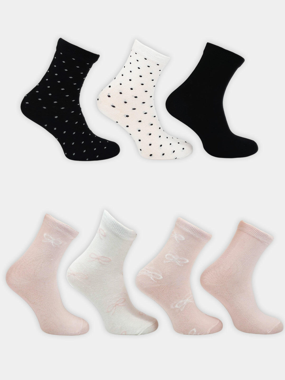 Skarpety dziewczęce 7-pak 31/34