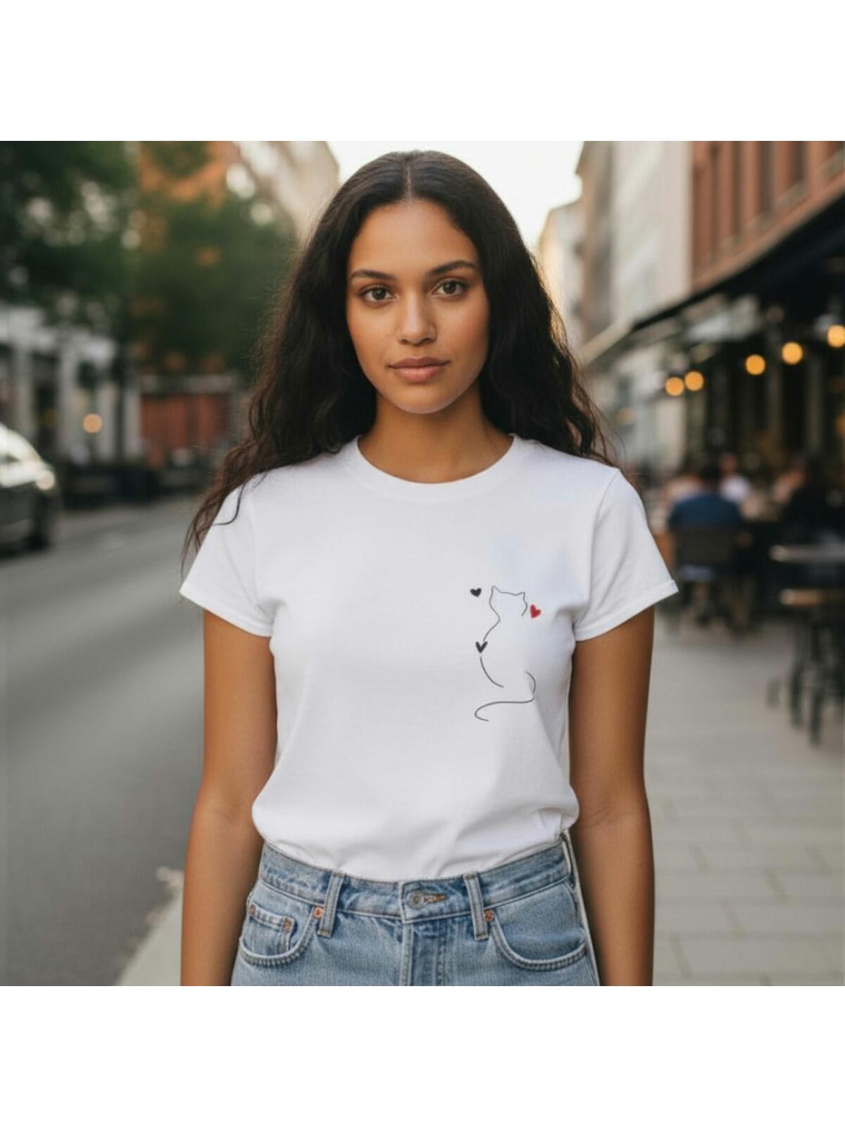 Bawełniany t-shirt  z nadrukiem