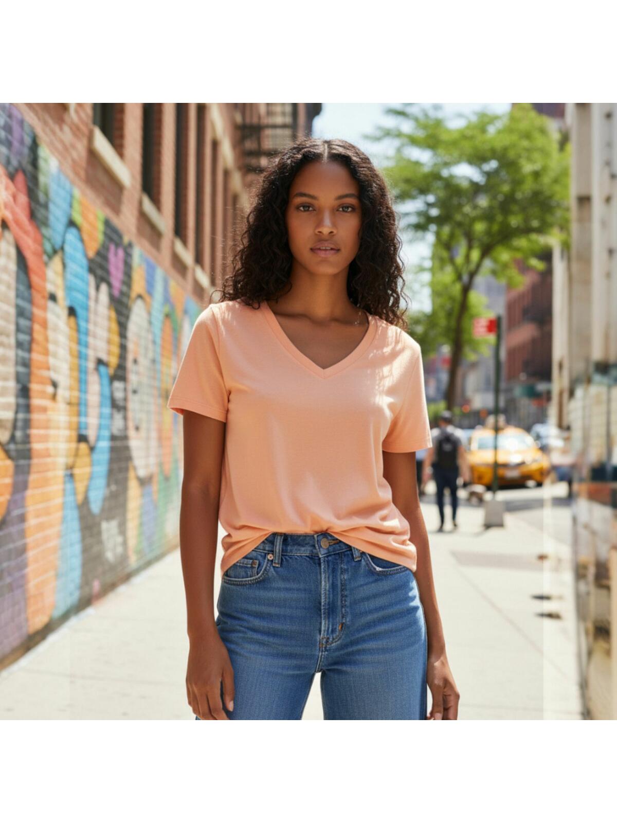 T-shirt z bawełny czesanej