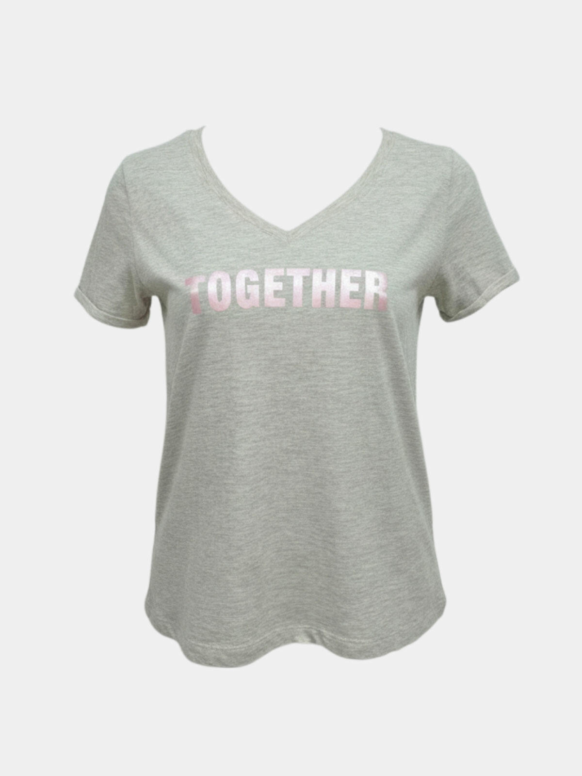 T-shirt z metalicznym nadrukiem