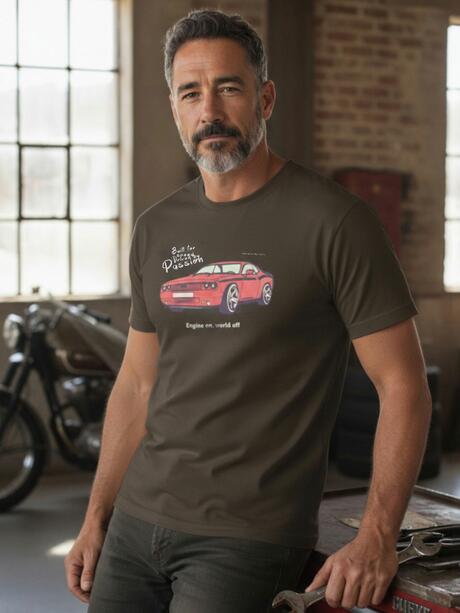 T-shirt bawełniany z nadrukiem