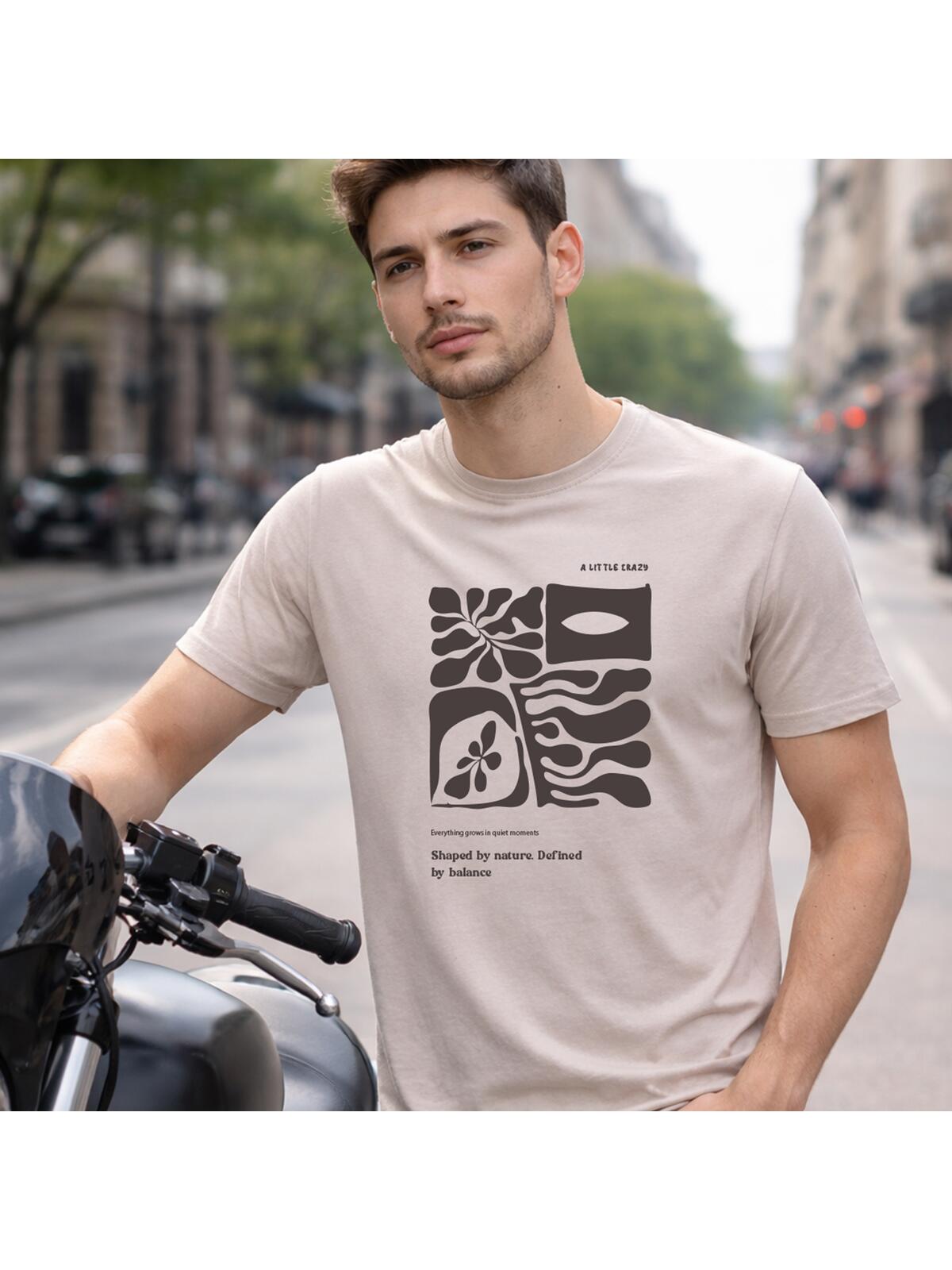 T-shirt bawełniany z nadrukiem
