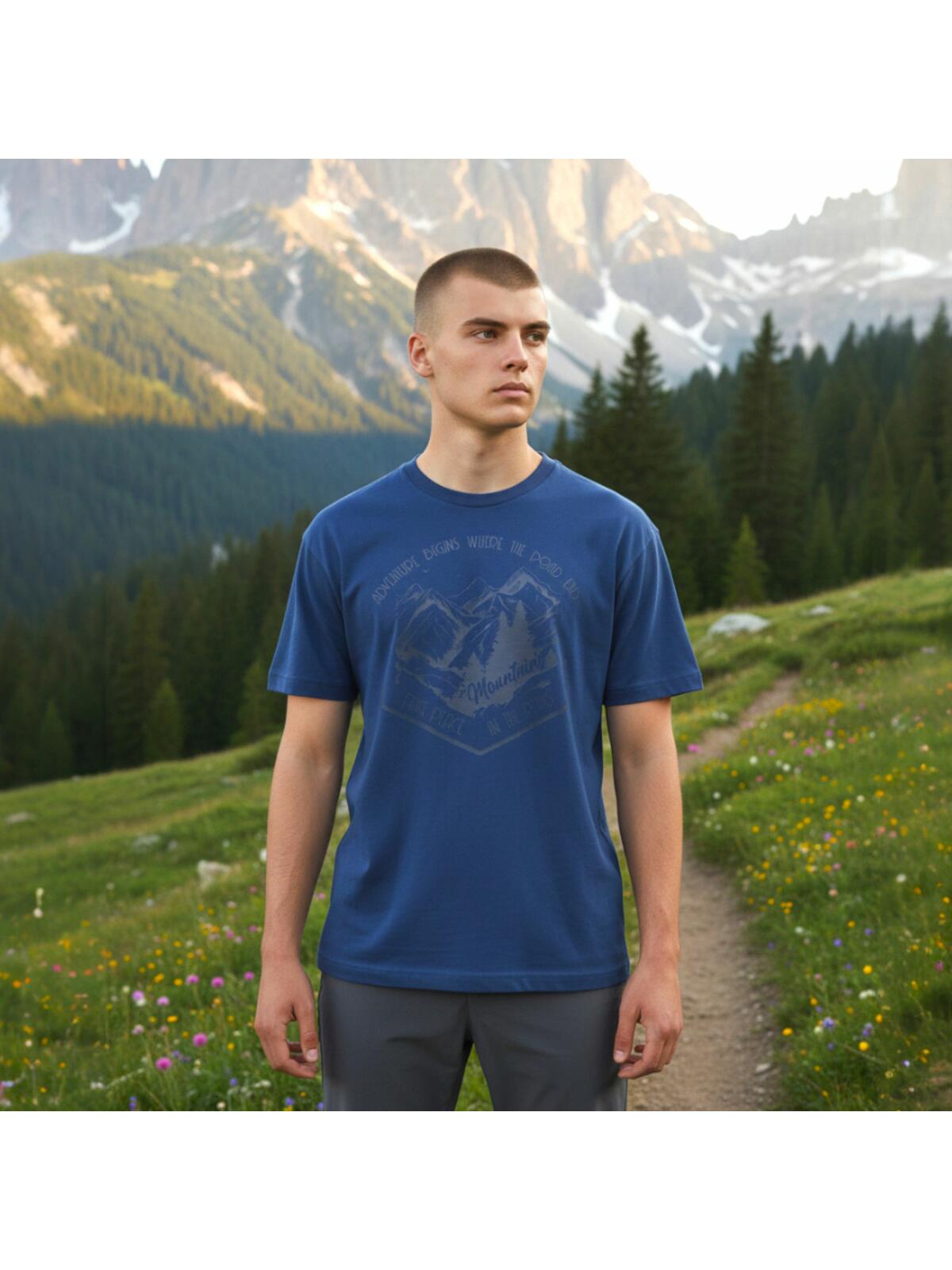 T-shirt bawełniany z nadrukiem