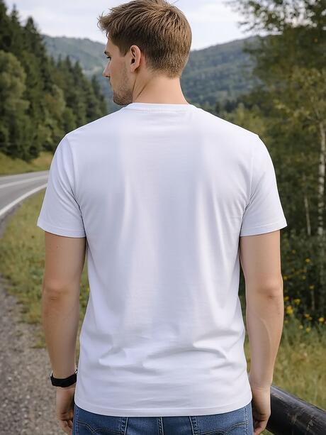 T-shirt bawełniany z nadrukiem