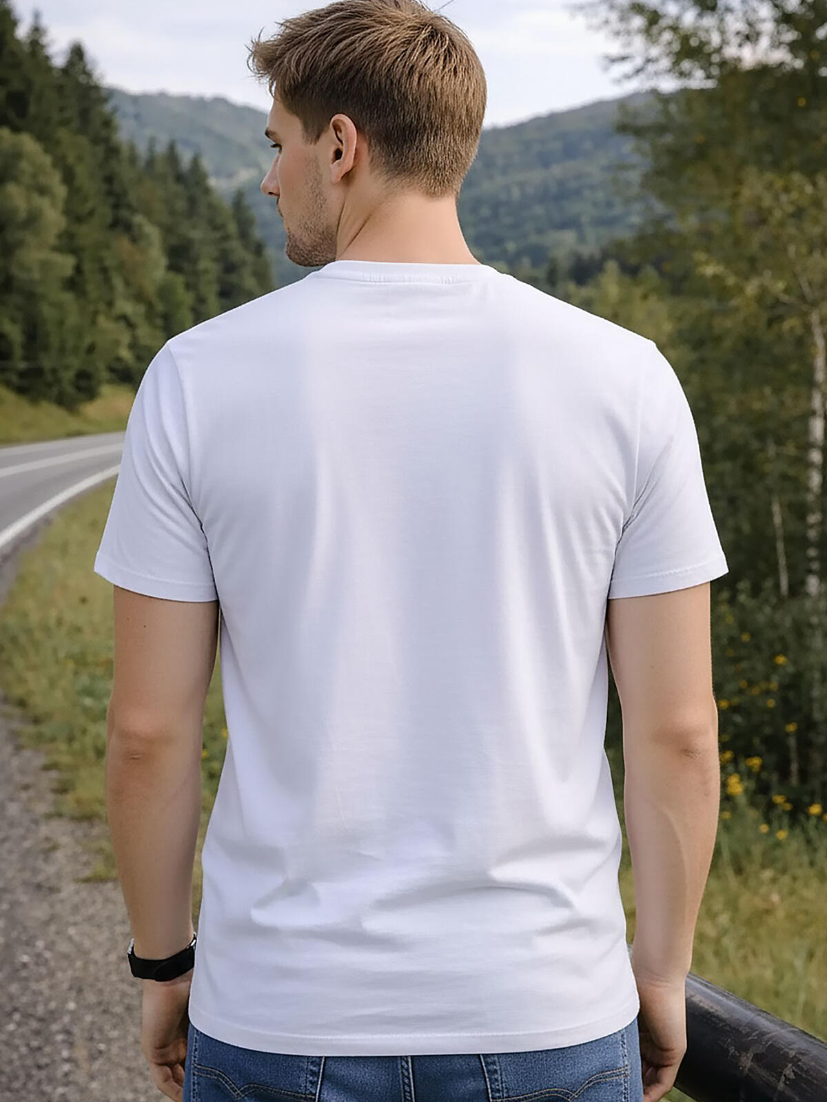 T-shirt bawełniany z nadrukiem