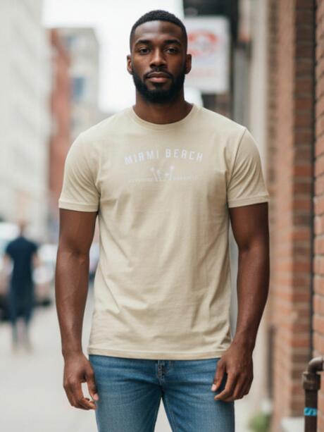 T-shirt bawełniany z nadrukiem